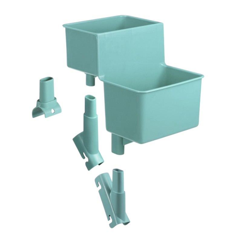 Set met emmerhouder 4 l - Compatibel met U-vormige dissel voor Nick-kar